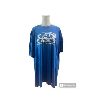 Men's Advocare Short Sleeve Soft Cotton Blend Blue T-Shirt Size 2XL NWT